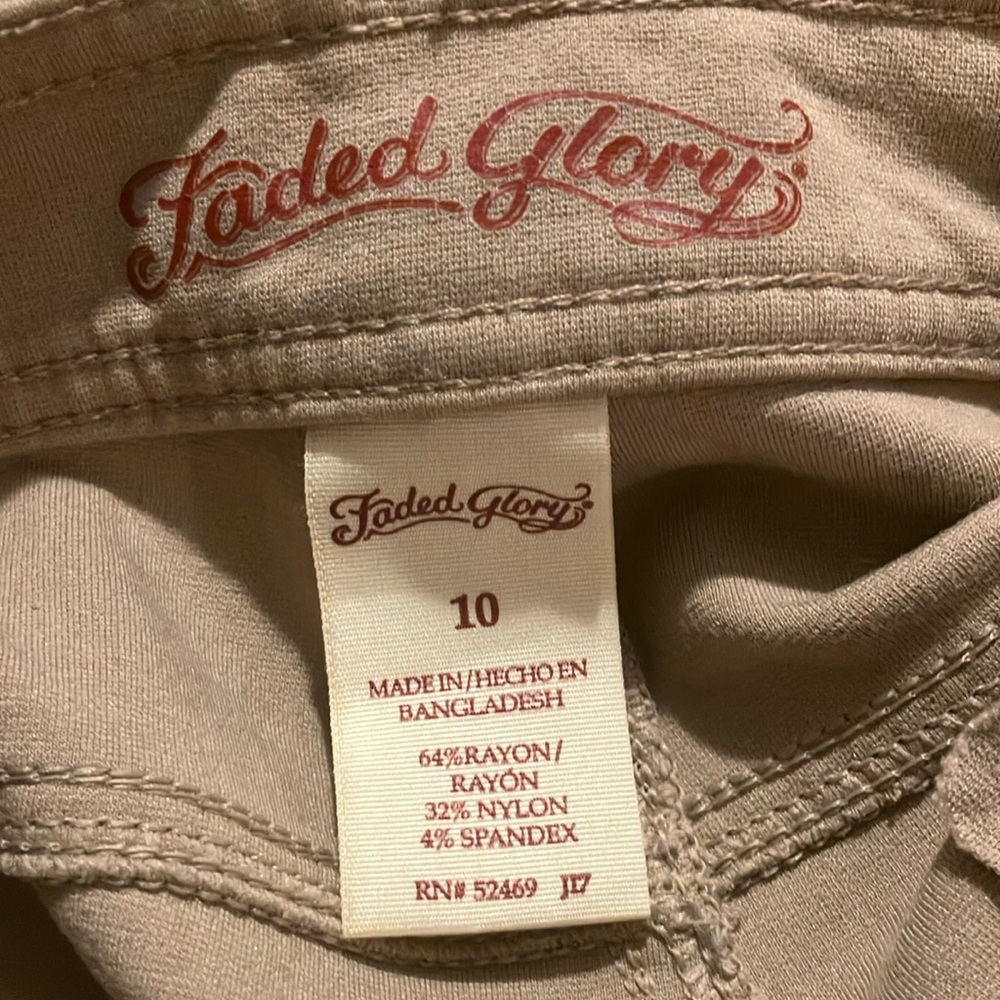 Faded Glory Beige Pants